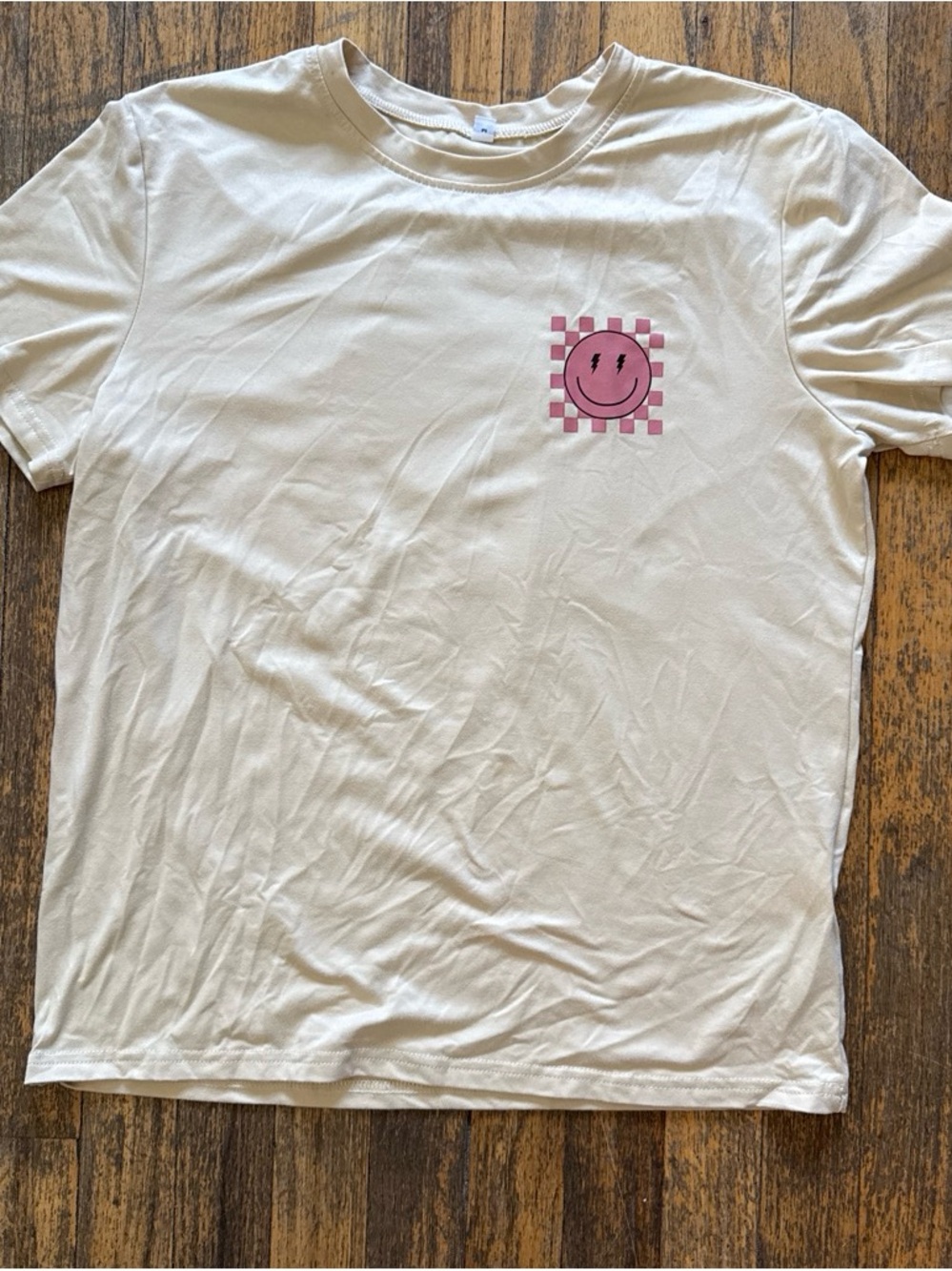 Graphic Pink Smile Tee - Women’s Short Sleeve